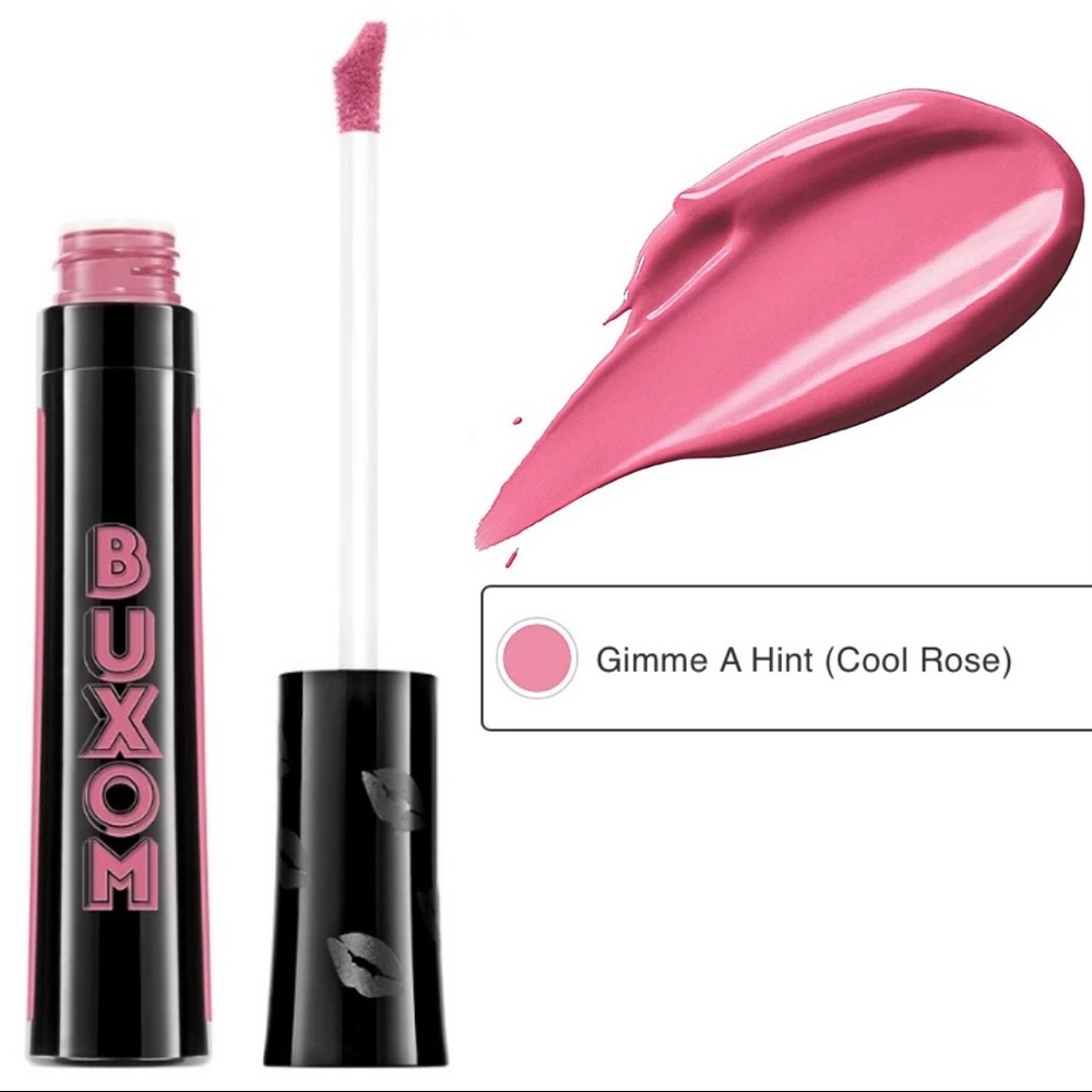 💋2/$25 NEW Buxom “Gimme A Hint” Va-Va-Plump Shiny Liquid Lipstick